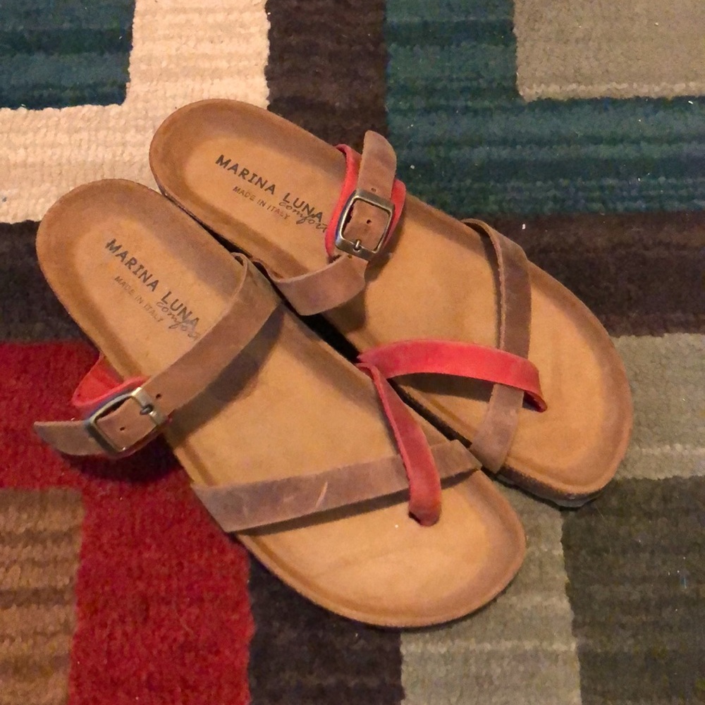 Marina Luna comfort sandals - made in Italy, new!